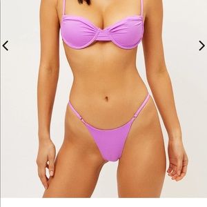 NWT Frankie’s Bikini Sara Thong Bottom